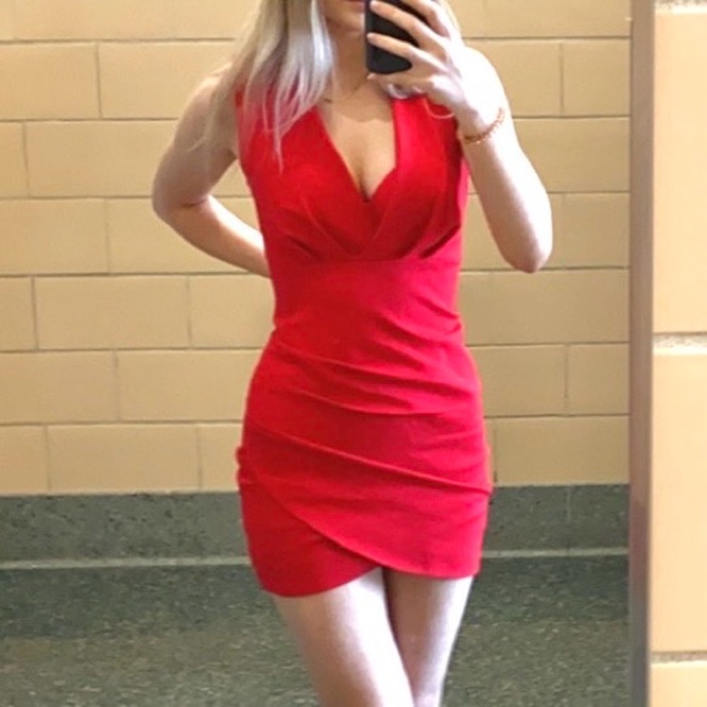 LULUS RED DRESS, size small mini dress, worn once
